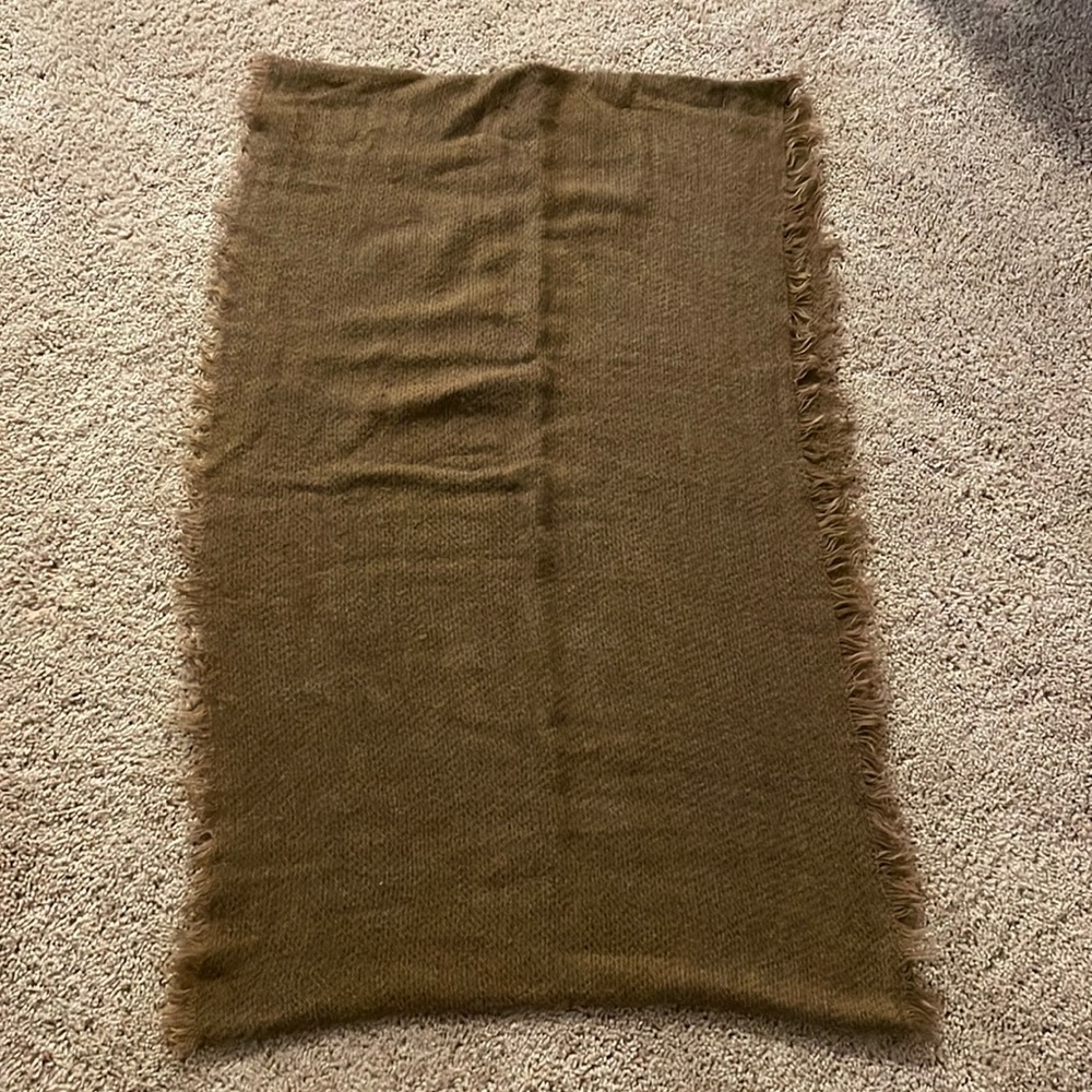 Brown infinity scarf